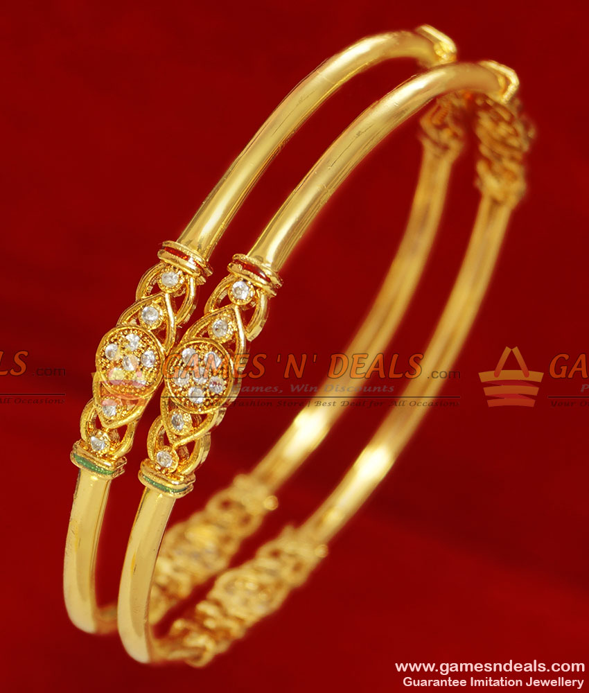 Gold stone bangles with on sale weight